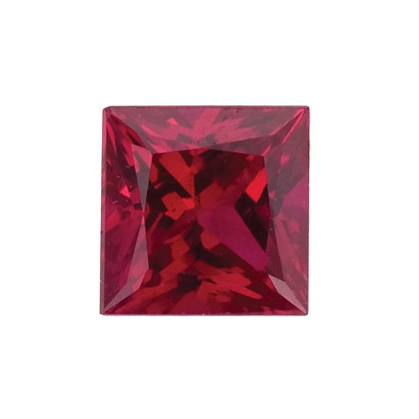 Rubín štvorec 1,75 x 1,75 mm 0,051ct Princess cut RBPPAARB-1,75