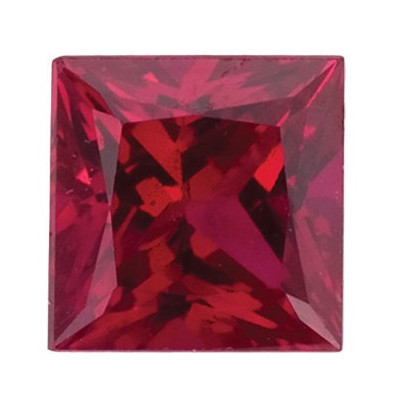 Rubín štvorec 2 x 2 mm 0,061ct Princess cut RBPPAARB-2 2