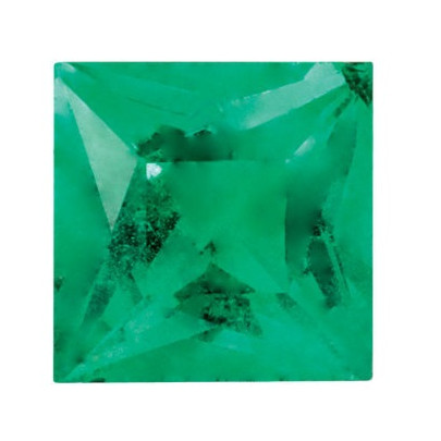 Smaragd štvorec 4 x 4 mm 0,33ct Princess cut SGPPAGR-4 2