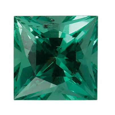 Smaragd štvorec 2,5 x 2,5 mm 0,095ct Princess cut SGPPAAGR-2,5 2
