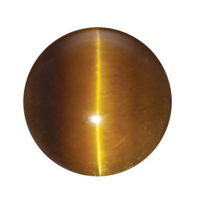 Tigrie oko okrúhly 4 mm 0,35ct Kabošon TORKSBR-4 2