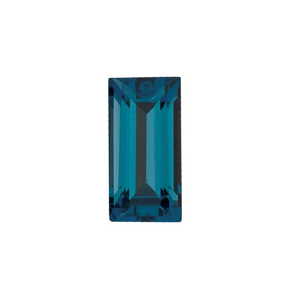 Topás London Blue rovná bageta 4 x 2 mm 0,14ct Fazetovaný TPBFAALO-4