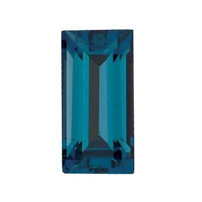Topás London Blue rovná bageta 6 x 3 mm 0,45ct Fazetovaný TPBFAALO-6 2