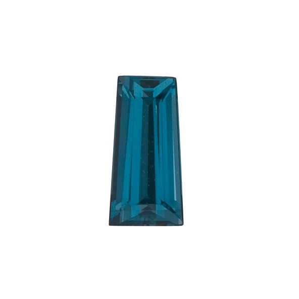 Topás London Blue zúžená bageta 4 x 2 mm 0,12ct Fazetovaný TPZFAALO-4