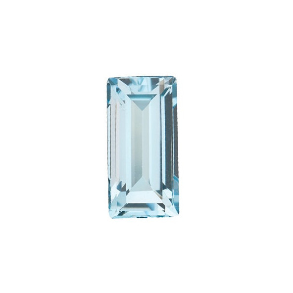 Topás Sky Blue rovná bageta 8 x 4 mm 1,1ct Fazetovaný TPBFAASY-8