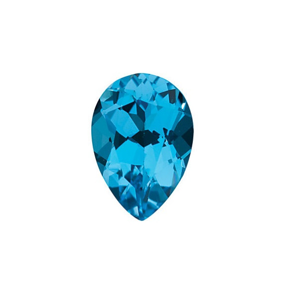 Topás Swiss Blue slza 10 x 7 mm 2,35ct Fazetovaný TPXFAASB-10 Topás Swiss Blue slza 10 x 7 mm 2,35ct Fazetovaný TPXFAASB-10