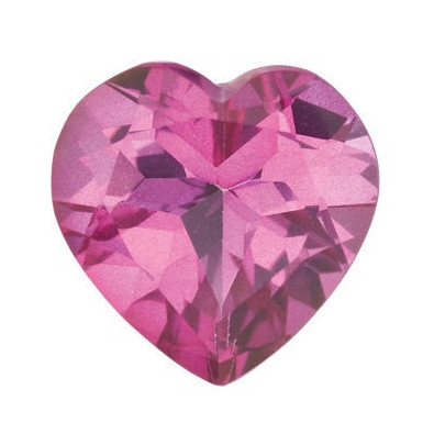 Topás Pure pink mystic srdce 7 x 7 mm 1,6ct Fazetovaný TPHFAAPN-7 2