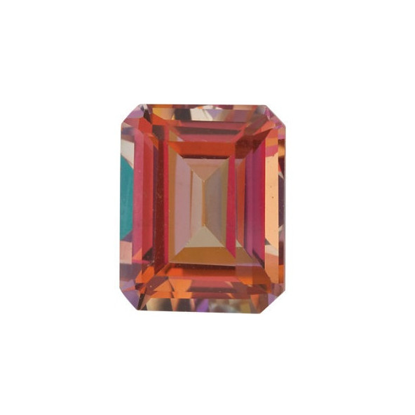 Topás Sunrise mystic emerald 6 x 4 mm 0,7ct Fazetovaný TPEFAASU-6