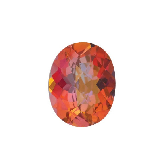 Topás Sunrise mystic ovál 10 x 8 mm 2,9ct Checkerboard cut TPOCAASU-10