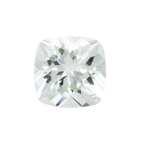 Topás biely antický štvorec 6 x 6 mm 1,12ct Checkerboard cut TPVCFC-6