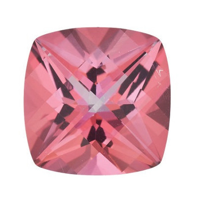 Topás Pink passion antický štvorec 6 x 6 mm 1,12ct Checkerboard cut TPVCFPK-6 2