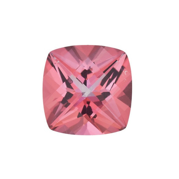 Topás Pink passion antický štvorec 10 x 10 mm 4,81ct Checkerboard cut TPVCFPK-10 Topás Pink passion antický štvorec 10 x 10 mm 4,81ct Checkerboard cut TPVCFPK-10
