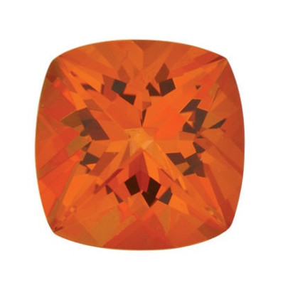 Topás Poppy passion antický štvorec 6 x 6 mm 1,12ct Checkerboard cut TPVCFPO-6 2