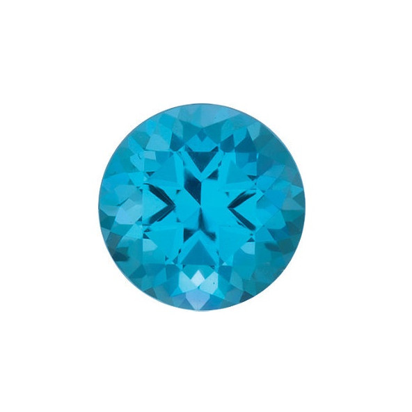 Topás Paraiba passion okrúhly 5 mm 0,62ct Fazetovaný SW TPRIFPB-5