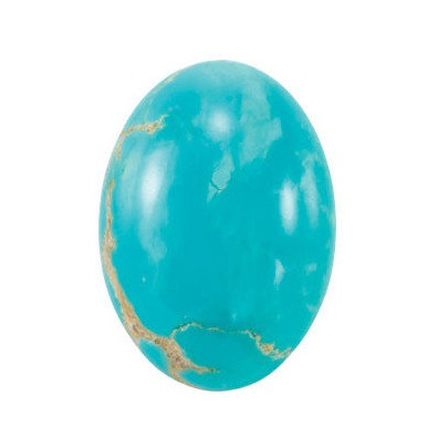 Tyrkys kingman ovál 18 x 13 mm 11,99ct Kabošon TYOKSTK-18 2