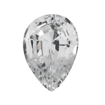 Zafír Biely slza 4 x 3 mm 0,2ct Fazetovaný ZFXFAAC-4 2