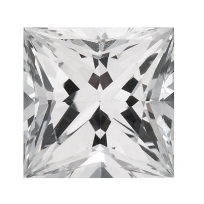 Zafír Biely štvorec 1,5 x 1,5 mm 0,045ct Princess cut ZFPPAAC-1,5 2