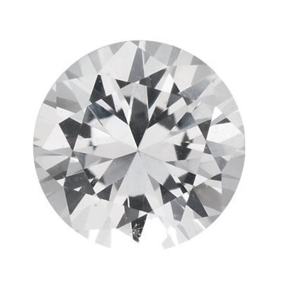 Zafír biely okrúhly 4,5 mm 0,4ct Fazetovaný ZFRFAAC-4,5 2