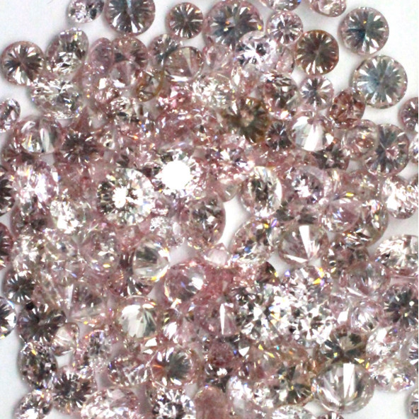 Fancy color diamant okrúhly briliant, fancy baby ružový 2,5 mm 0,06ct  BIRDR5RO-2,5