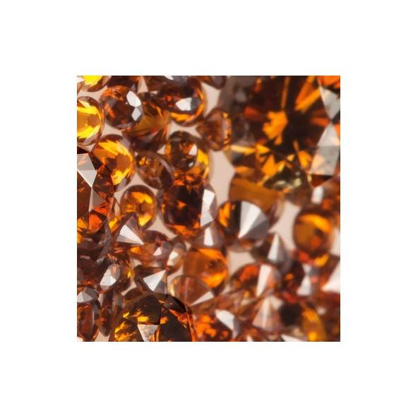 Fancy color diamant okrúhly briliant, fancy deep Amber 2 mm 0,04ct  BIRDO8OR-2