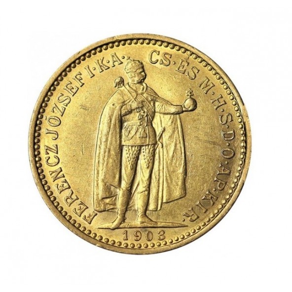 Investičná zlatá minca 3,39 g 10 Korona 1904 Hungary 01103048-04