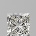 Prírodný diamant princess, VS1, J, 0,7ct, GIA