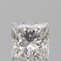 Prírodný diamant princess, SI1, H, 0,7ct, GIA
