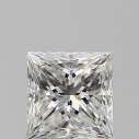 Prírodný diamant princess, VS1, H, 0,71ct, GIA