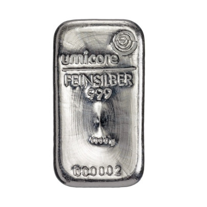 Investičná tehla striebro 1000 g  Umicore 60108