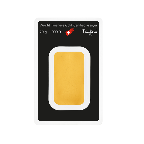 Investičná zlatá tehla 20 g razená Argor Heraeus 70006 (3)