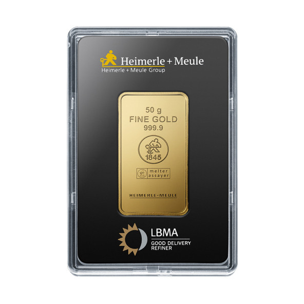 Investicna zlata tehla 50 g razena Heimerle+Meule 87892605(1)