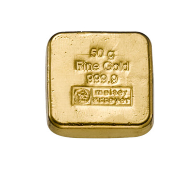 Investicna zlata tehla 50 g liata Heimerle+Meule 81012760 2