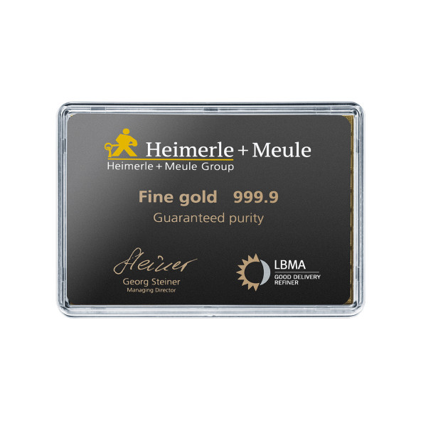 Investicna zlata tehla 100x1 g CombiBars Heimerle+Meule 81012438
