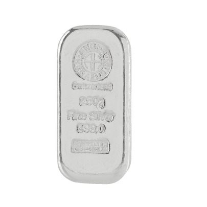 Investičná strieborná tehla 250 g liata Argor Heraeus 80009