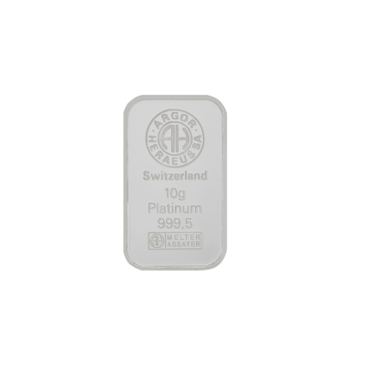 Investičná platinová tehla 10 g razená Argor Heraeus 80253 (2) 2