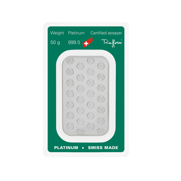 Investičná platinová tehla 50 g razená Argor Heraeus 80256 (3)