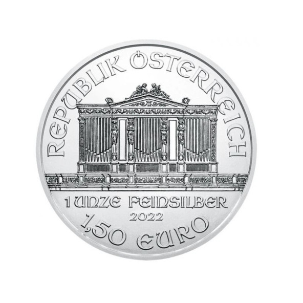 Investičná strieborná minca 1 oz Wiener Philharmoniker 1,50 Euro 01202201-21