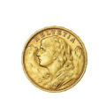 Investičná zlatá minca 5,8 g 20 Frank Helvetia Vreneli 1927 B