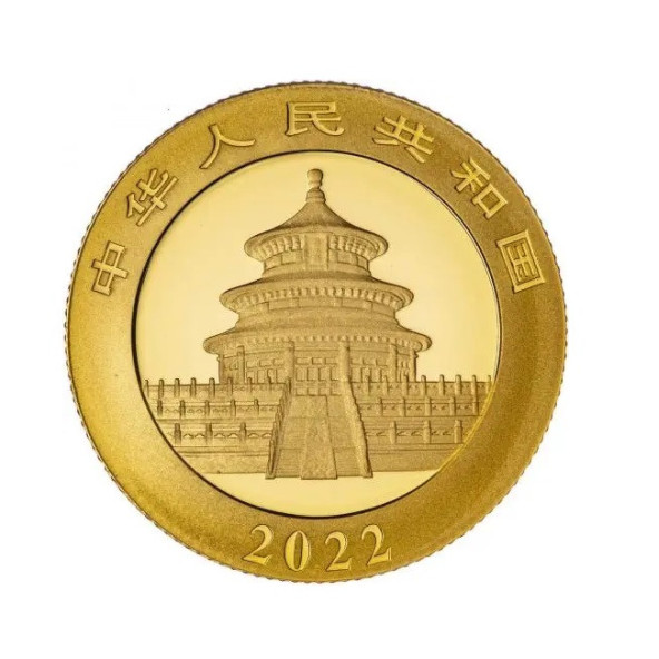 Investičná zlatá minca 1 g Panda 10 CNY 05112205-22