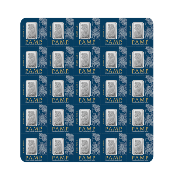 Investičná platinová tehla 25x1 g Multigram Pamp Fortuna ZPTFS00027