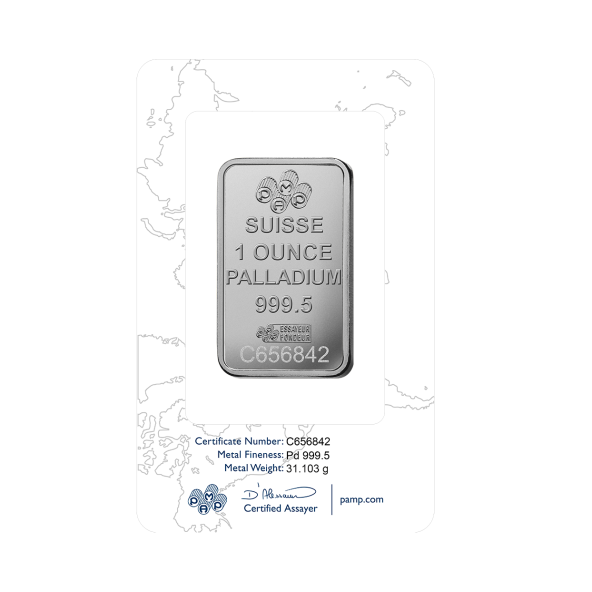 Investičná palladium tehla 1 oz razená Pamp Fortuna PD00RI022S101 (4)