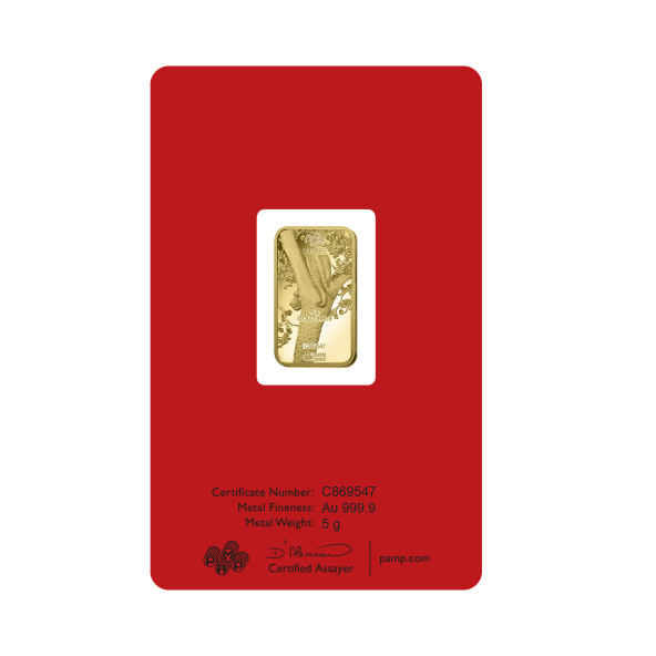 Investičná zlatá tehla 5 g razená Pamp Lunar Tiger ZAUFS00586 (4)