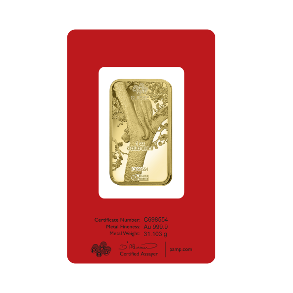 Investičná zlatá tehla 1 oz razená Pamp Lunar Tiger ZAUFS0058 (3)
