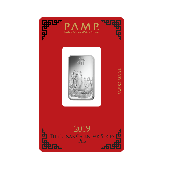 Investičná strieborná tehla 10 g razená Pamp Lunar Prasa ZAGFS00115 (3)
