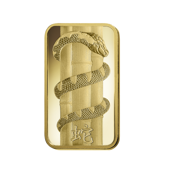 Investičná zlatá tehla 5 g razená Pamp Lunar Had AU00RI004SD23 (2)