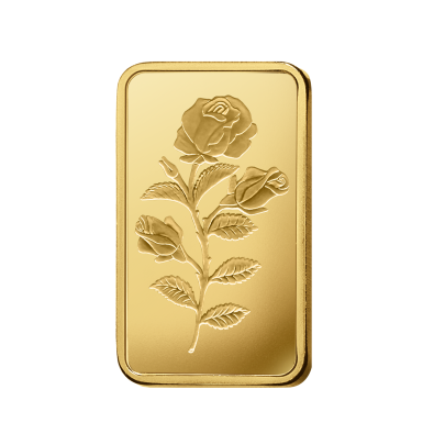 Investičná zlatá tehla 10 g razená Pamp Rosa 8615R010 (1) 2