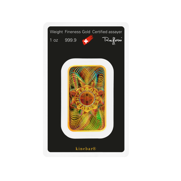 Investičná zlatá tehla 1oz razená Kinebar Argor Heraeus 70007KB (2)