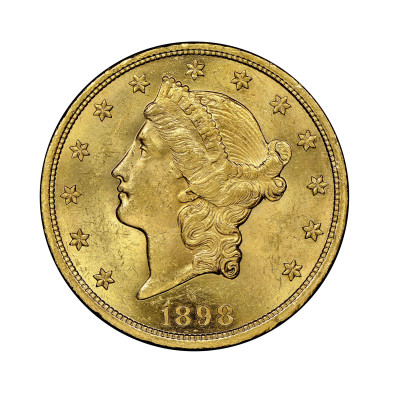 Investičná zlatá minca 30,09 g 20 dolars American 1895 01000003-95