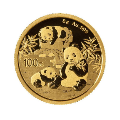Investičná zlatá minca 8 g Panda 100 CNY New 05102503