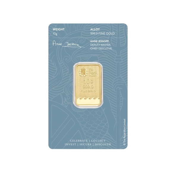 Investičná zlatá tehla 10 g razená Britania 86190010